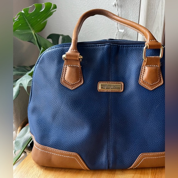 Mark Fisher Blue and Brown Purse - Picture 1 of 9